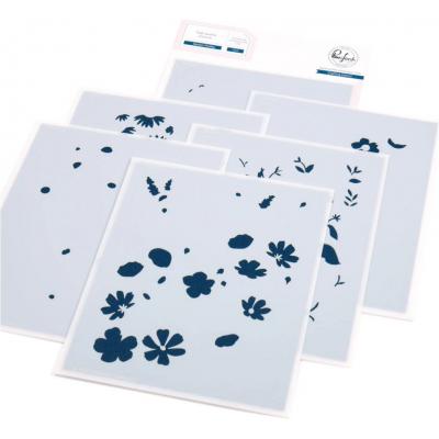 Pinkfresh Studio Stencil - Garden Medley